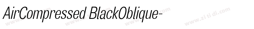 AirCompressed BlackOblique字体转换